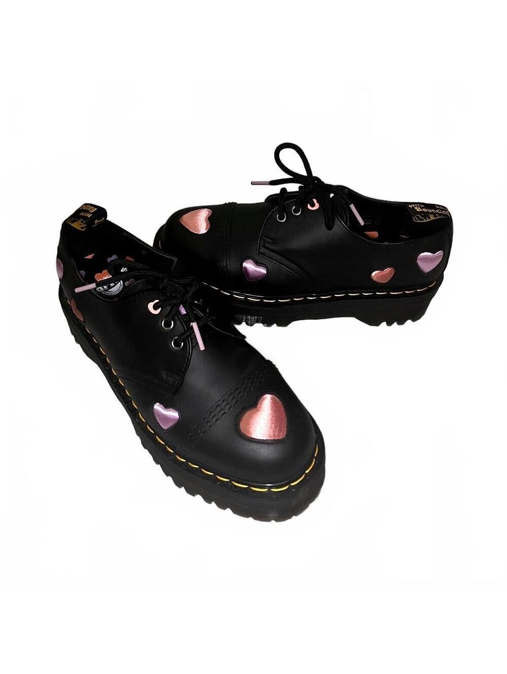Dr. Martens 1461 Quad Heart Oxfords Women’s Size 9